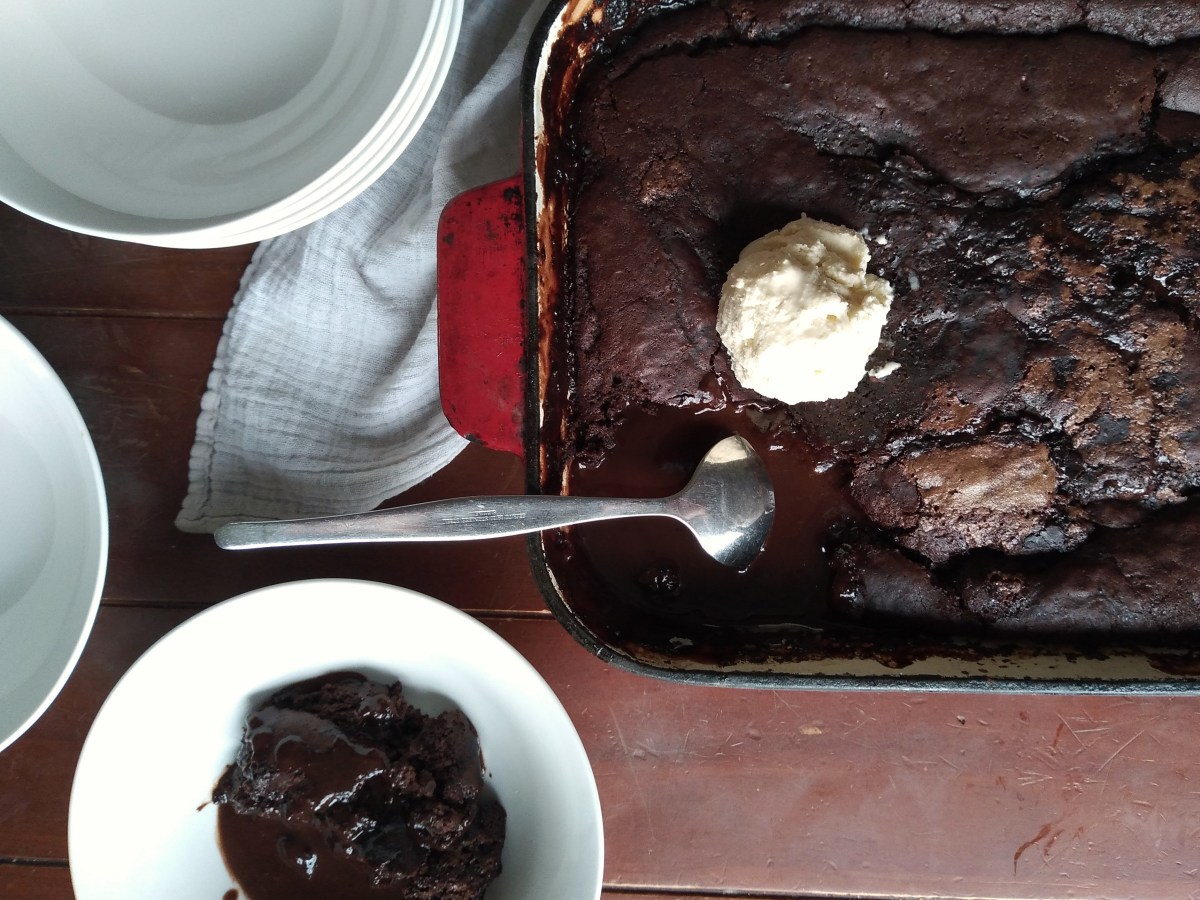 Self-Saucing Chocolate Pudding (Gluten Free, Vegan/Dairy Free&nbsp;Option)