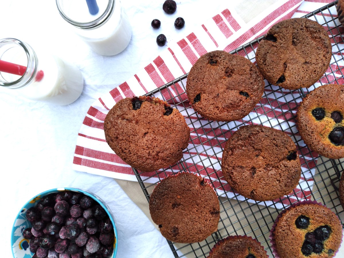 Blueberry Almond Muffins (Gluten Free, Dairy Free&nbsp;Option)