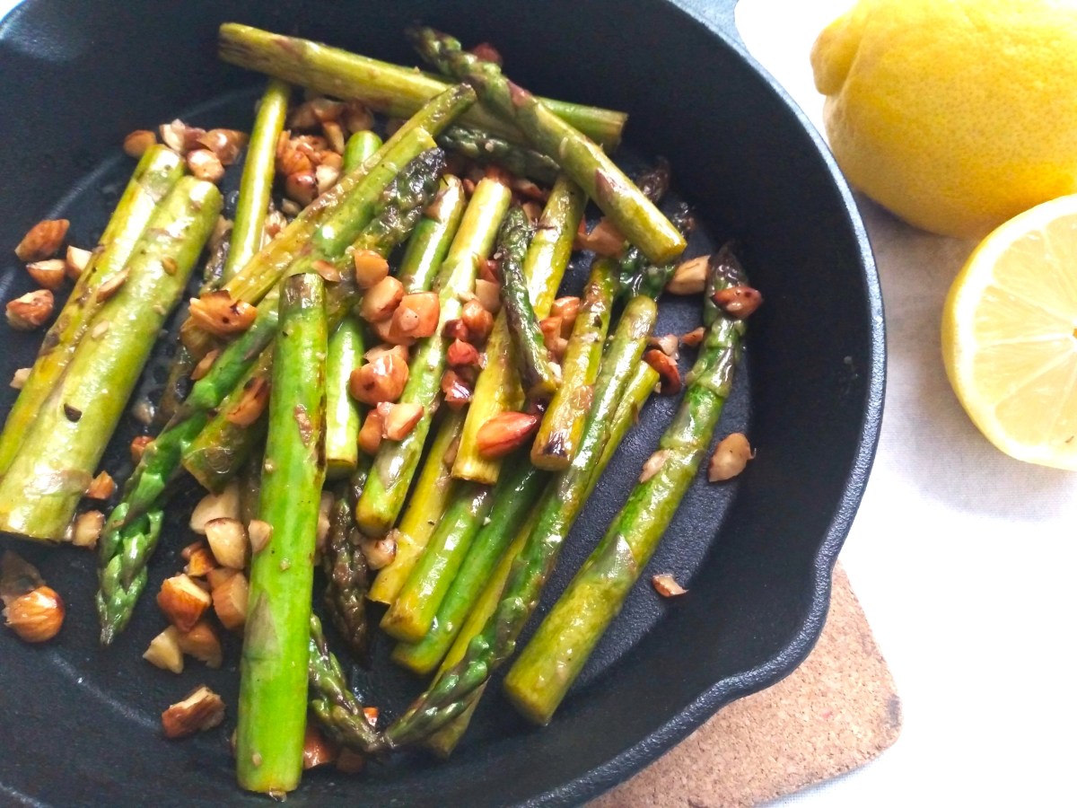 Lemon and Almond Asparagus (Gluten Free,&nbsp;Vegan)