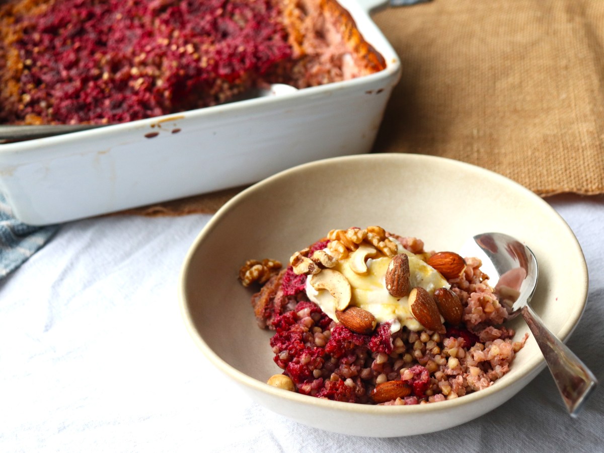 Raspberry Baked Buckwheat